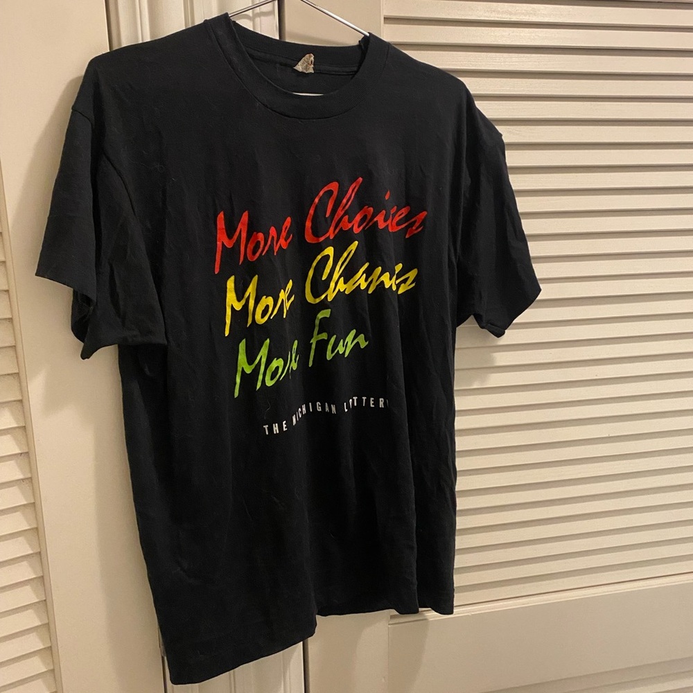 Vintage Michigan lottery t shirt